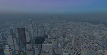 Overcast city vista